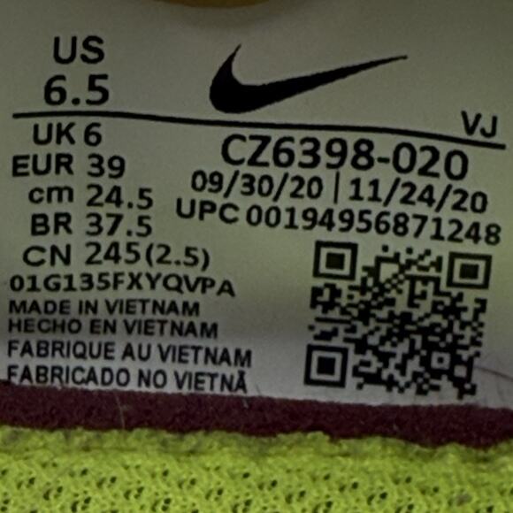 Nike Space Hippie 04 Green Glow Mens CZ6398-020 Clean No Box Size 6.5 EUC - Picture 9 of 9